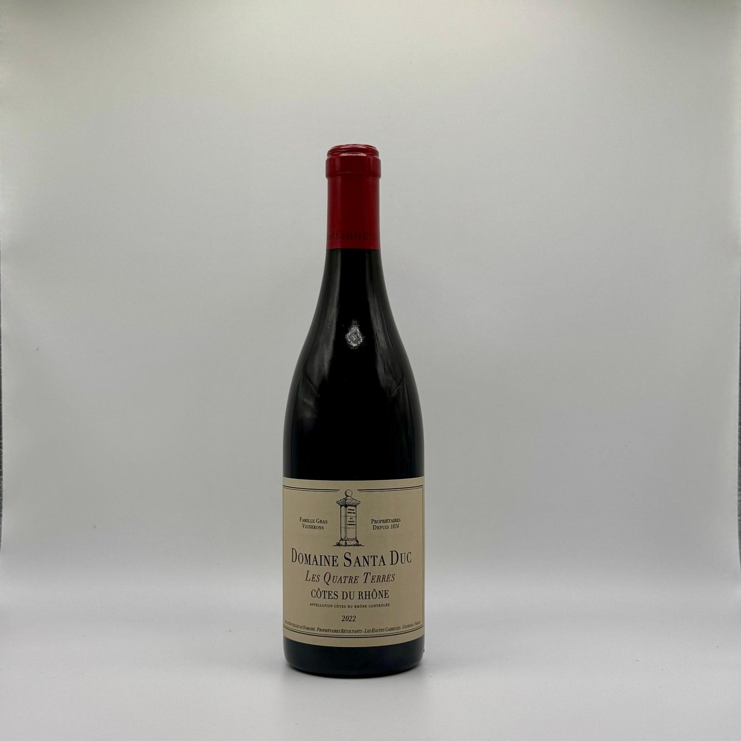 Domaine Santa Duc, Grenache blend "Les Quatres Terres" 2023 Cotes-du-Rhone, Rhone, France