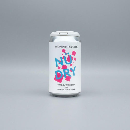 The Far West Cider Co. "Nu Dry" Cider Can