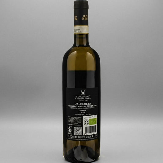 Il Colombaio di Santachiara 'L'Albereta' Vernaccia Riserva 2021,  San Gimignano, Italy