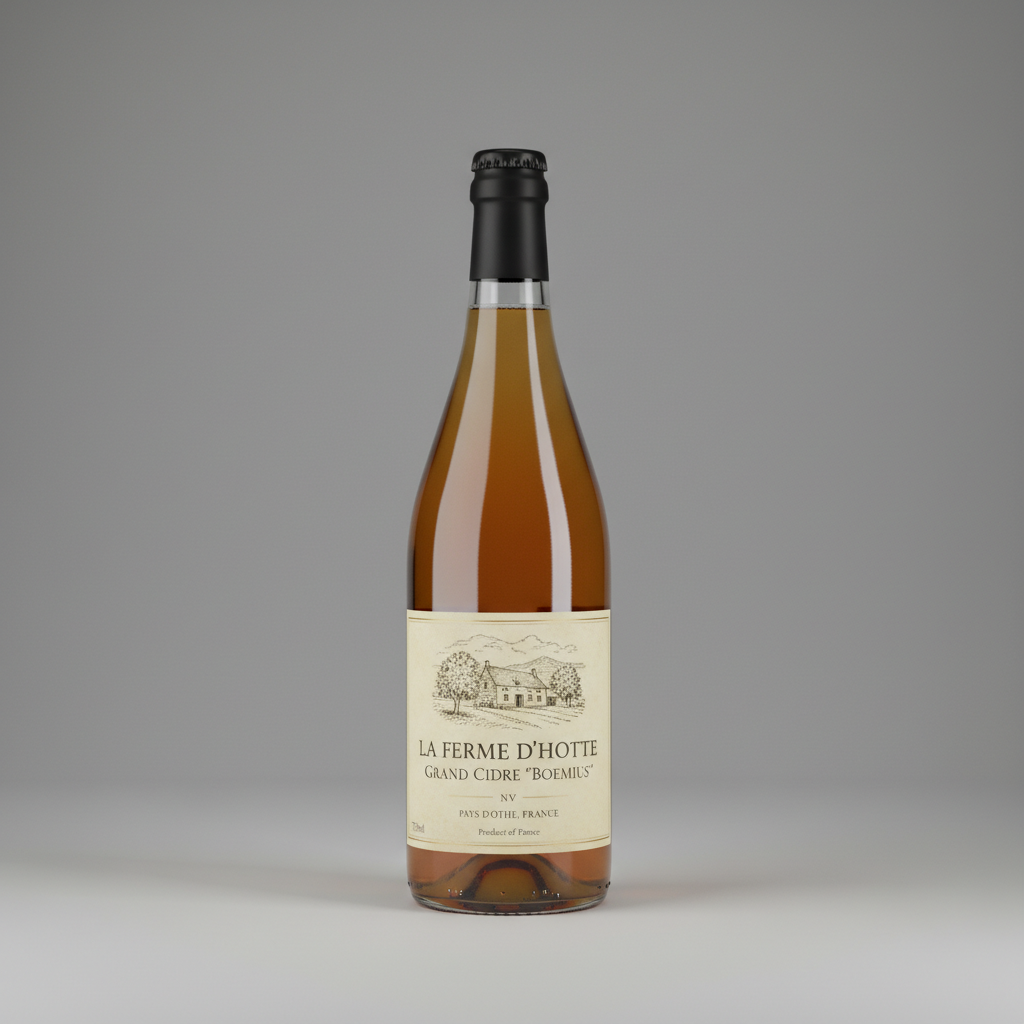 La Ferme D'Hotte, Grand Cidre "Boemius" NV Pays D'Othe, France 750ml