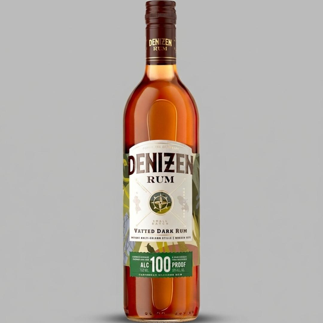 Denizen Vatted Dark Rum 100 proof