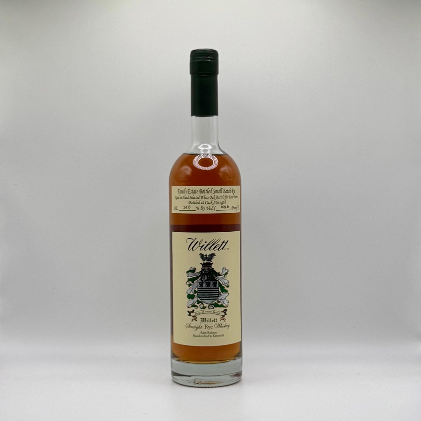 Willett 4 year Straight Rye Whiskey