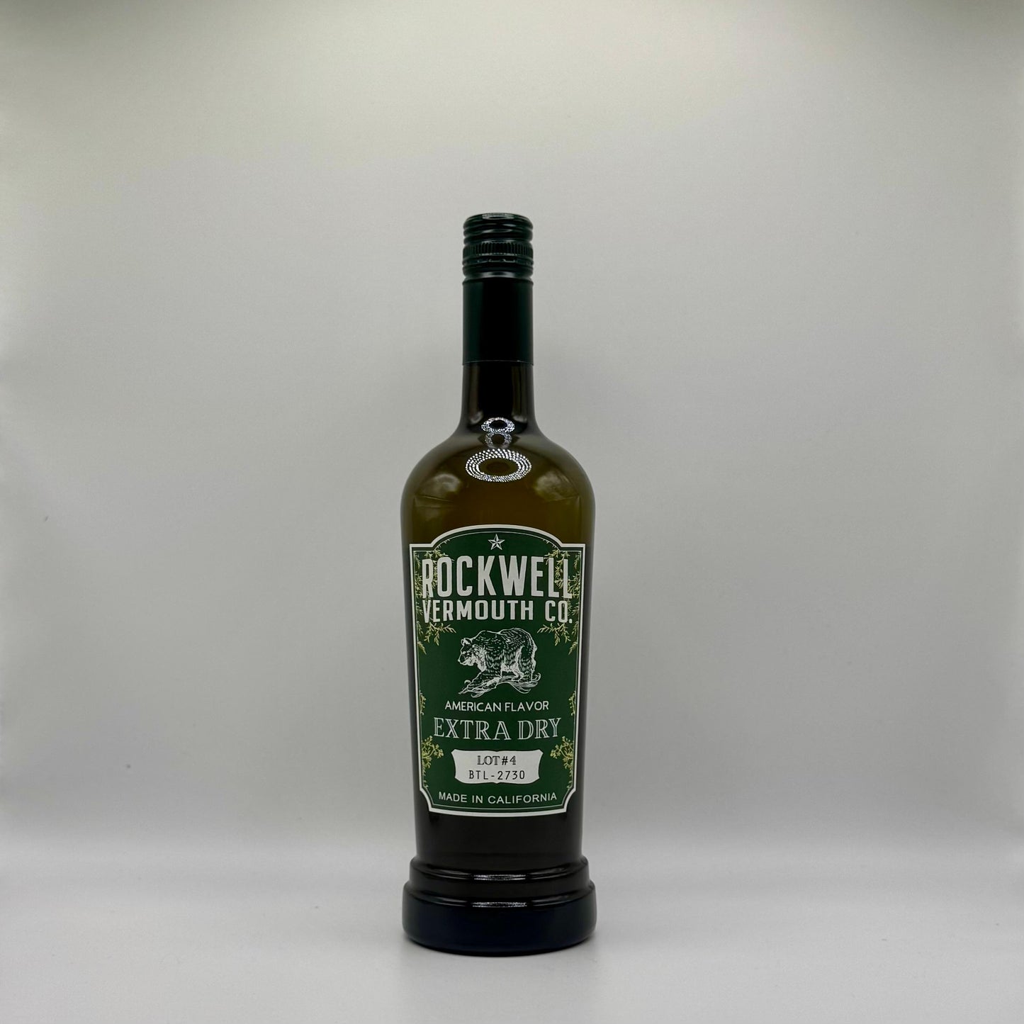 Rockwell Vermouth Co, Extra Dry Lot #3 California