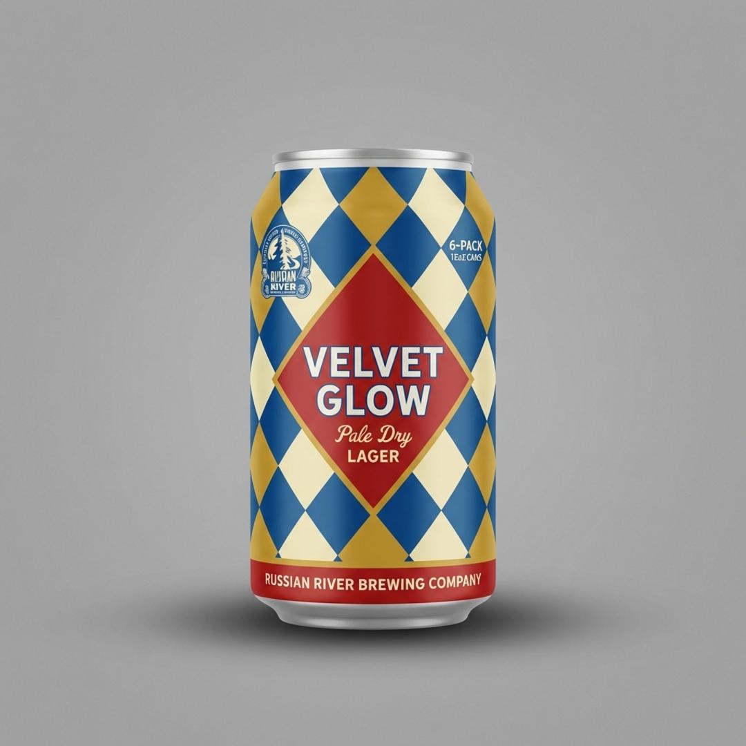 Russian River "Velvet Glow" Pale Dry Helles Lager 12 oz cans 6 packs