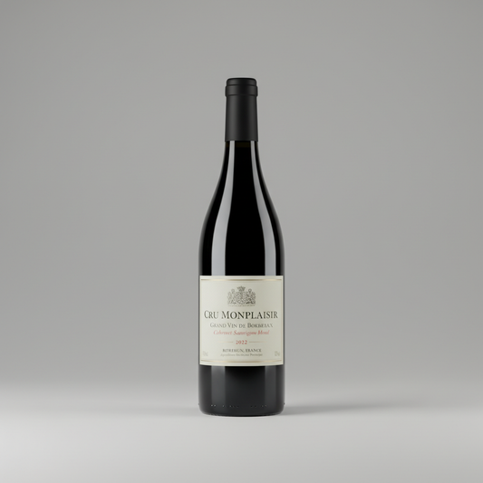 Cru Monplaisir 'Grand Vin De Bordeaux' Cabernet Sauvignon blend 2022 Bordeaux, France