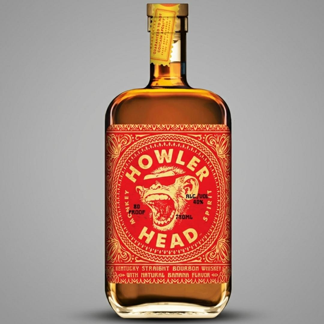 Howler Head "Monkey Spirit" Kentucky Straight Bourbon Whiskey with Natural Banana Flavor