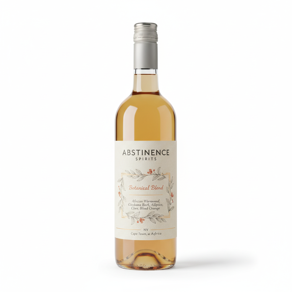Abstinence Spirits, "Blood Orange" Bittersweet Non-Alcoholic Aperitif, Cape Floral Kingdom