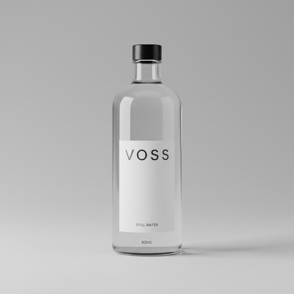 Voss Still Water 800mL Glass