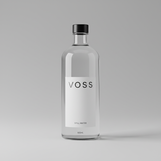 Voss Still Water 800mL Glass