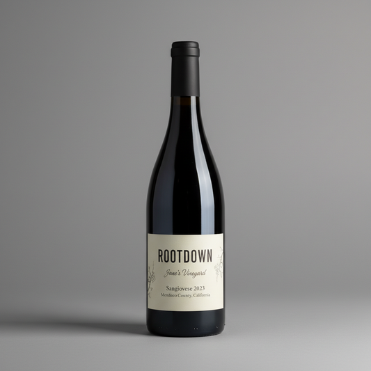 Rootdown 'Jane's Vineyard' Sangiovese 2023 Mendocino County, California