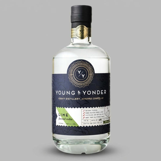 Young & Yonder, Lime Flavored Vodka, Healdsburg, CA